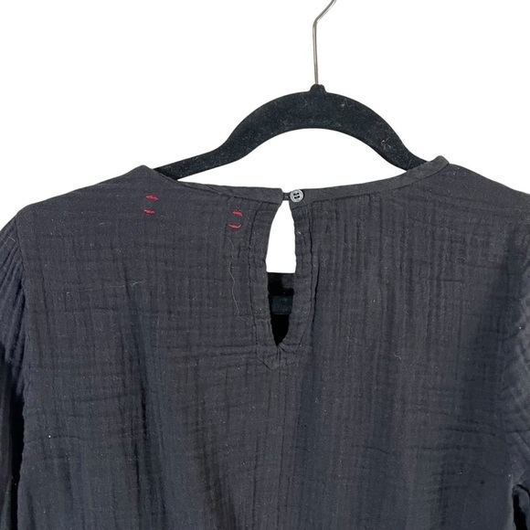 XIRENA Crewneck Cotton Gauze Long Sleeve Blouse Top - Picture 6 of 9